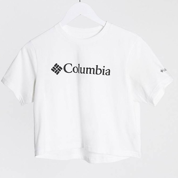 Columbia White cropped t-shirt in NWT - Picture 5 of 8